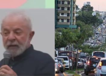 'Pegamos um trânsito desgraçad0': Durante discurso, Lula reclama do congestionamento em Manaus; vídeo