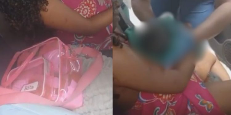 Vídeo: Bebê nasce dentro de carro de aplicativo no Centro de Manaus