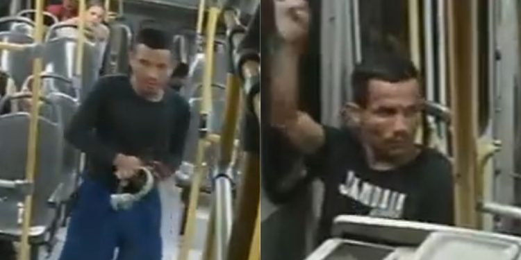 Vídeo: Arm4d0s com fac4s, dupla ass4lta passageiros de ônibus na zona norte de Manaus