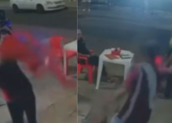 Vídeo: Homem arremessa coco contra atendente de estabelecimento no Alvorada