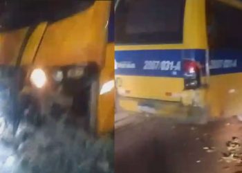 Vídeo: Amarelinho c0lide com poste e ac1dente quase termina em tragédia no Nova Cidade