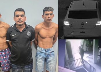 Motorista de app, pai e filho são presos por furtar supermercado no São José; veja o vídeo