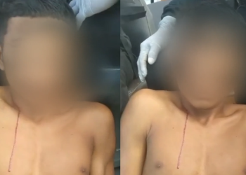 O homem supostamente estaria sob efeito de dr0gas. Foto: Reprodução