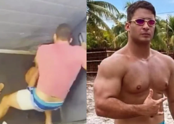 O episódio de violência exigiu atendimento médico imediato ao ex-atleta. Foto: Reprodução