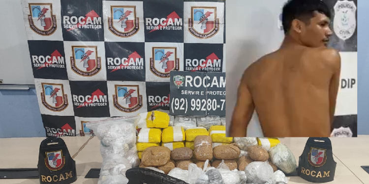 O rapaz escondeu vários entorpecentes. Foto: Reprodução