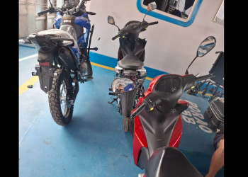 As motocicletas ainda estavam sem placas quando foram subtraídas. Foto: Divulgação/PC-AM