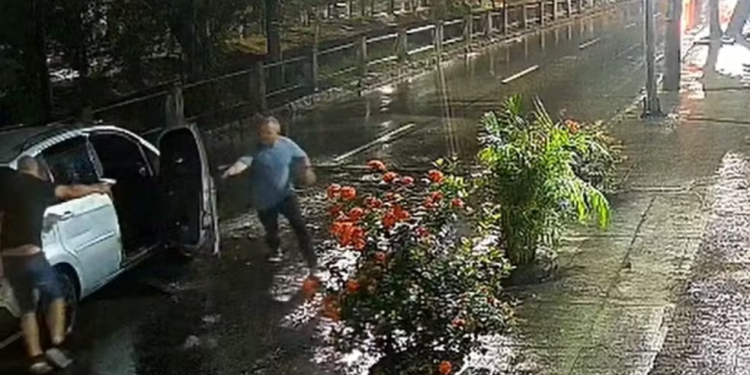 O crime ocorreu na avenida Jambeiro, em Vila Valqueire, Zona Sudoeste do Rio de Janeiro. Foto: Reprodução