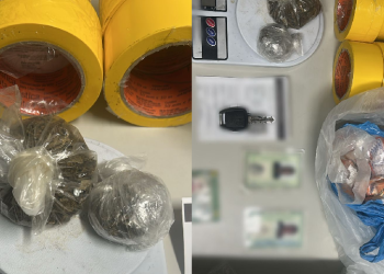 Com eles foram apreendidas porções de drogas. Foto: Reprodução