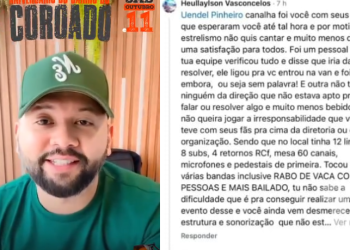 O cantor chegou a anunciar nas redes a participação no evento. Foto: Reprodução