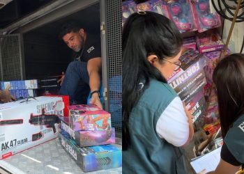 Operação da PC retira diversos brinquedos falsificados vendidos no Centro