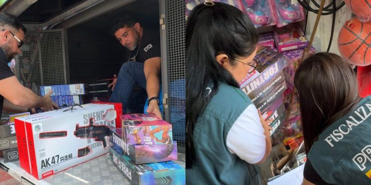 Operação da PC retira diversos brinquedos falsificados vendidos no Centro