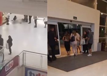 Veja o vídeo: Homem é b4le4d0 dentro do Shopping Ponta Negra