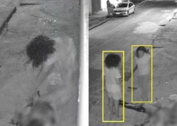 Câmera registra mulher tirando a vida do irmão com 14 fac4d4s friamente