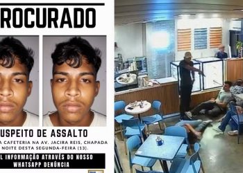 Homem que assalt0u cafeteria na Chapada de forma violent4 é identificado pela PM
