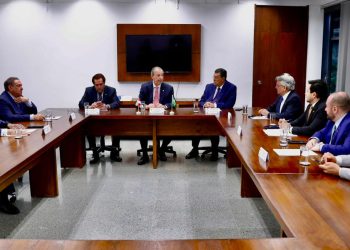 Durante a reunião, realizada em Brasília, os parlamentares trataram da priorização de investimentos estratégicos para o Amazonas. Foto: Ariel Costa