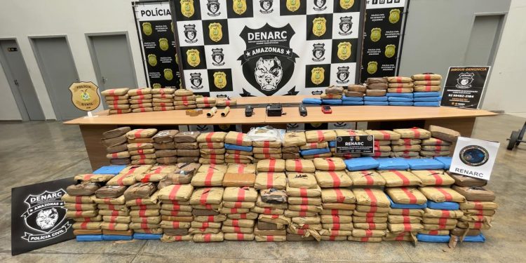 A droga seria distribuída na capital e também no estado do Pará. Foto: Erlon Rodrigues/PC-AM