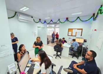 A Carreta da Saúde levou exames de mamografia e ultrassonografia e permanecerá no local até 28 de novembro. Foto: Evandro Seixas / SES-AM