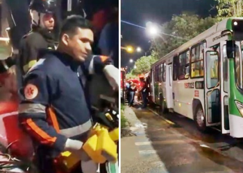 Todos os feridos foram removidos do local e encaminhados para unidades de saúde da região. Foto: Reprodução