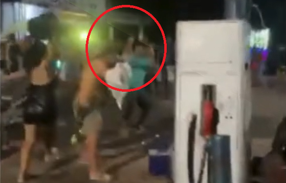 O episódio ocorreu durante uma aglomeração na orla de Viseu. Foto: Reprodução