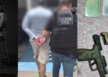 Raquel foi ameaça em frente de casa e câmeras gravaram. Foto: Reprodução