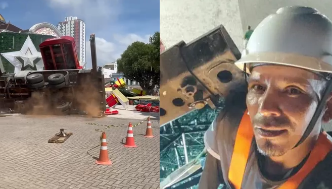 O acidente foi na manhã deste domingo (23). Foto; Reprodução