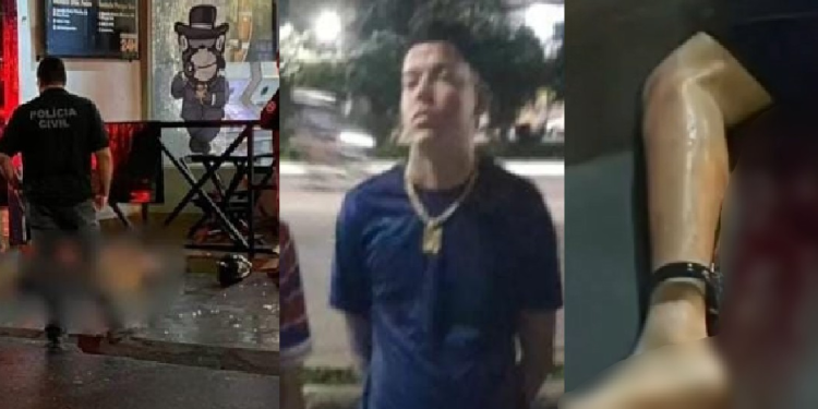 O corpo do rapaz foi reconhecido pela própria mãe que esteve na cena do crime logo depois. Foto: Reprodução