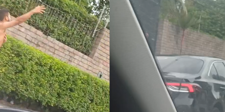 O fato ocorreu em plena avenida Mário Ypiranga, Zona Centro-Sul de Manaus. Foto: Reprodução