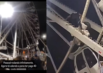 Bombeiros foram acionados para retirar as pessoas que já estavam em pânico. Foto: Reprodução