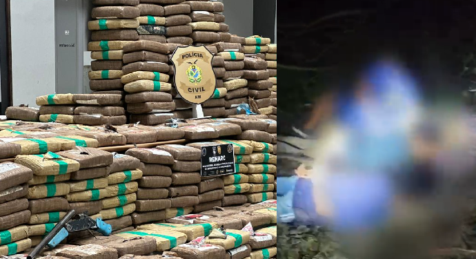 Somando essa apreensão às mais recentes do Denarc, o prejuízo ao narcotráfico está estimado em R$ 44,4 milhões. Foto: Lyandra Peres e Beatriz Sampaio/PC-AM