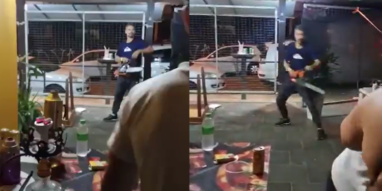 Cenas do incidente, registradas em vídeo por testemunhas, viralizaram nas redes sociais. Foto: Reprodução