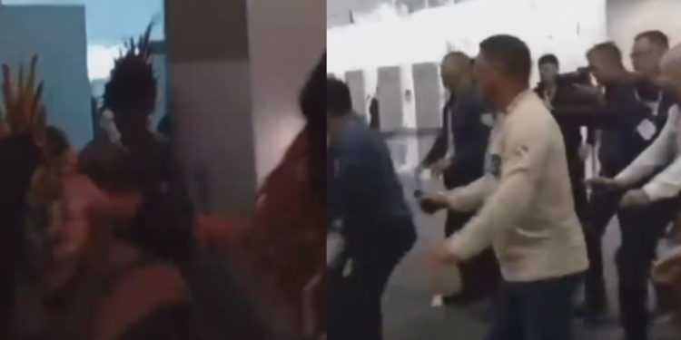 Vídeo: Manifestantes tentam invadir área restrita da COP30 e confr0nto deixa seguranças ferid0s