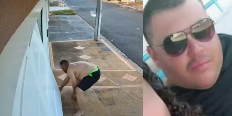 Vídeo: Homem em surt0 invade casa da ex-cunhada com fac4 e acaba m0rt0 pela PM