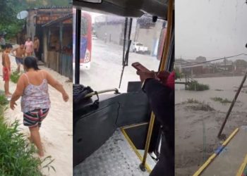 Vídeo: Chuva intensa provoca dez ocorrências e deixa Manaus em alerta