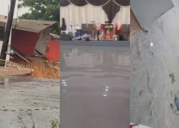 Chuva em Manaus provoca deslizamentos, desabamento e alertas de alagamento