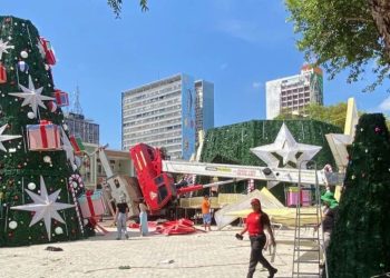 Especialista aponta falhas técnicas que podem ter provocado o tombamento de guindaste no Largo