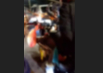 O Serviço de Atendimento Móvel de Urgência (Samu) foi acionado para o local e prestou os primeiros socorros. Foto: Reprodução