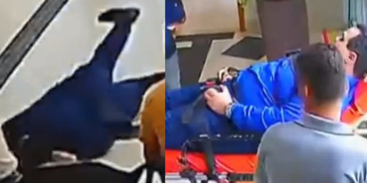 O plano foi interrompido quando Gilberto de Paula Rezende decidiu encenar o desmaio. Foto: Reprodução