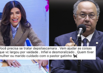 A deputada federal revelou que o ex-marido se afastou de Deus e vive num mundo de cachaça e sexo. Foto: Reprodução/Instagram