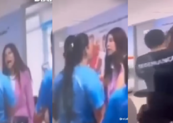 O clima ficou pesado na CMM de Rio Preto da Eva, nesta manhã (4). Foto: Reprodução