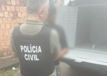 A prisão ocorreu na rua Denner, bairro Puraquequara, Zona Leste de Manaus. Foto: Reprodução