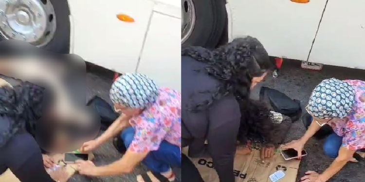 O acidente ocorreu na tarde desta quinta-feira (11). Foto: Reprodução