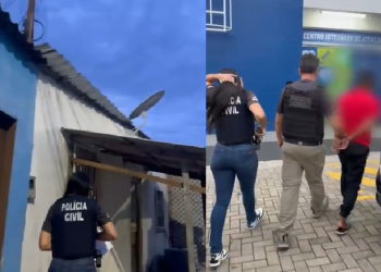 O homem foi preso na na comunidade Fazendinha, bairro Cidade Nova, Zona Norte da capital. Foto: Reprodução