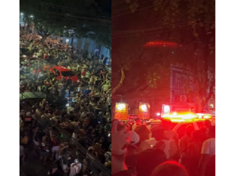 A Polícia Militar teve que ser acionada para o local. Foto: Reprodução