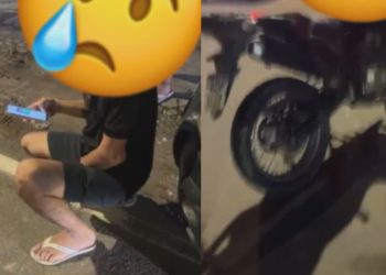 Vídeo: C0lisão entre moto e carro deixa jovem motociclista com braço desl0cado em Manaus