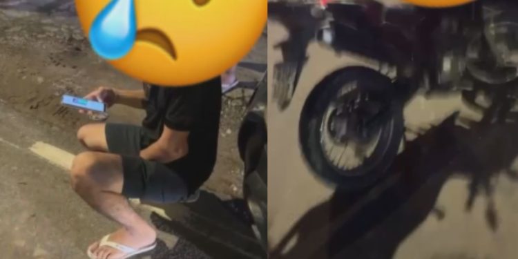 Vídeo: C0lisão entre moto e carro deixa jovem motociclista com braço desl0cado em Manaus