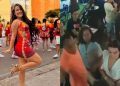 Vídeo: Passista da escola de samba A Grande Família é agredida durante confusão em bar de Manaus