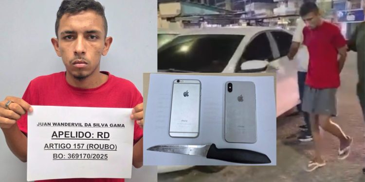 Falso comprador: 'RD' é preso após série de roubos de iPhones anunciados na internet em Manaus