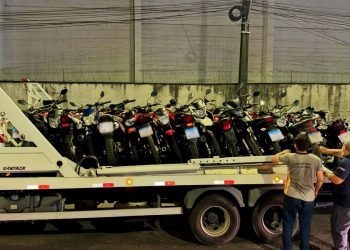 A operação, em parceria com a Polícia Militar e Rocam, ocorreu entre a sexta-feira (02/01) e o domingo (04/01). Foto: Divulgação/Detran-AM