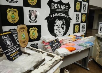 Os entorpecentes teriam como destino o estado do Pará. Foto:Erlon Rodrigues/PC-AM