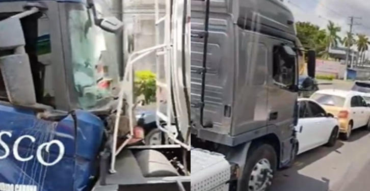 A colisão ocorreu no sentido Centro-Bairro. Foto: Reprodução